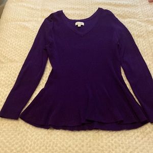Elle peplum sweater, size XL, new
